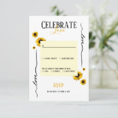 出欠確認のお知らせ - 愛と黄金のひまわりを祝って 招待状 (スタンド正面)