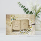 出欠確認- 古い結婚式の本 出欠カード (スタンド正面)