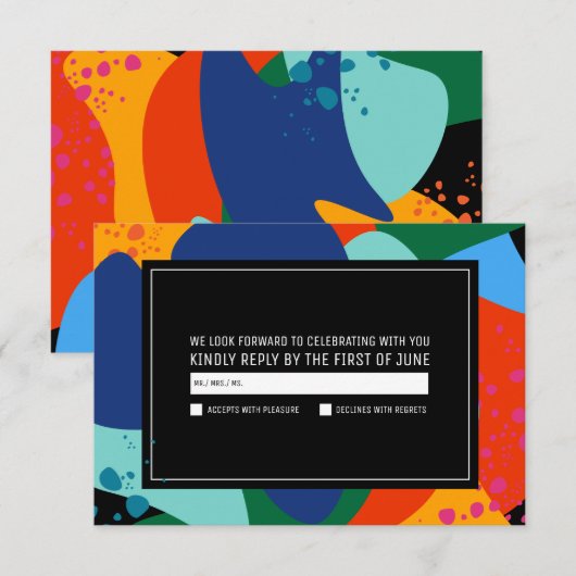 出欠確認 | Night at the Museum 招待状 (正面/裏面)