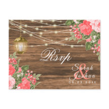 出欠連絡 - 木、ランタンとサンゴの花