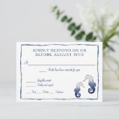 出欠 シボリ クモ 水彩 海辺 タツノオトシゴ 海 (スタンド正面)