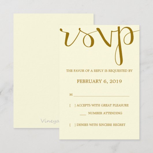 出欠|ペモダンン 出欠カード (正面/裏面)