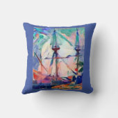 出港船お洒落デザイン クッション (裏面)