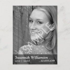 出演者のプロモーションはがき ポストカード