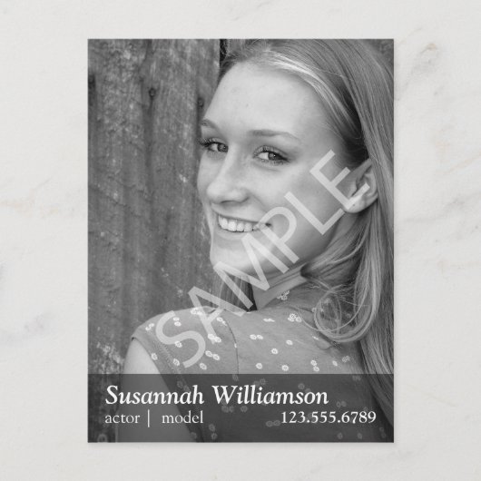 出演者のプロモーションはがき ポストカード (正面)