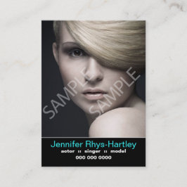 出演者のレジュームとヘッドショット 名刺