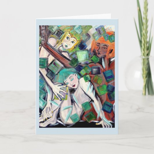 出演者「金ゴールドマス」グリーティングカード カード (正面)