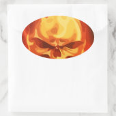 出火 楕円形シール (バッグ)