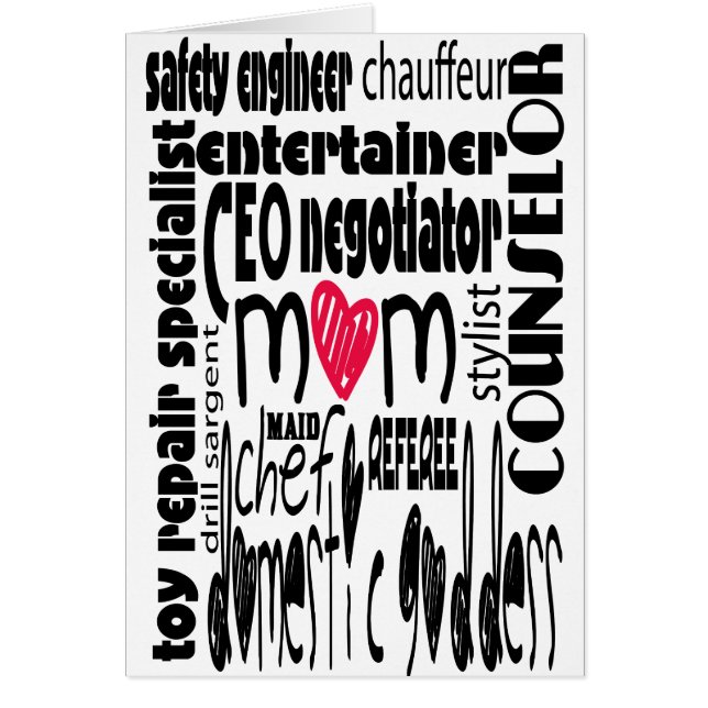 出無精のお母さん、職務 (正面)