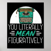 出版された作家ブックライターあなたが文字通り意味 ポスター (正面)