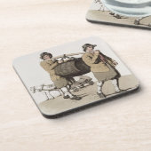 「出版されるイギリスの衣裳」からの醸造業者、 コースター (左側)