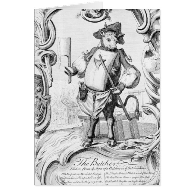 出版される肉屋1746年 (正面)