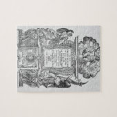 出版される「Della Architettura」のとびら1590年 ジグソーパズル (横)