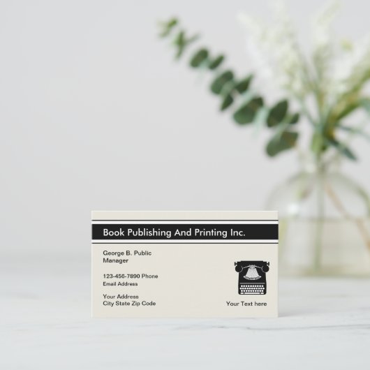 出版し、印刷する本 名刺 (スタンド正面)