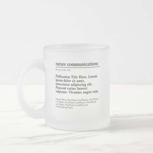 出版パーソナライズされた用すりガラスマグ フロストグラスマグカップ (左)