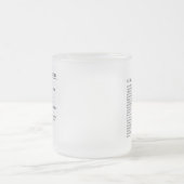 出版パーソナライズされた用すりガラスマグ フロストグラスマグカップ (中央)