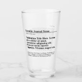 出版パーソナライズされた用飲みガラス タンブラーグラス (正面)