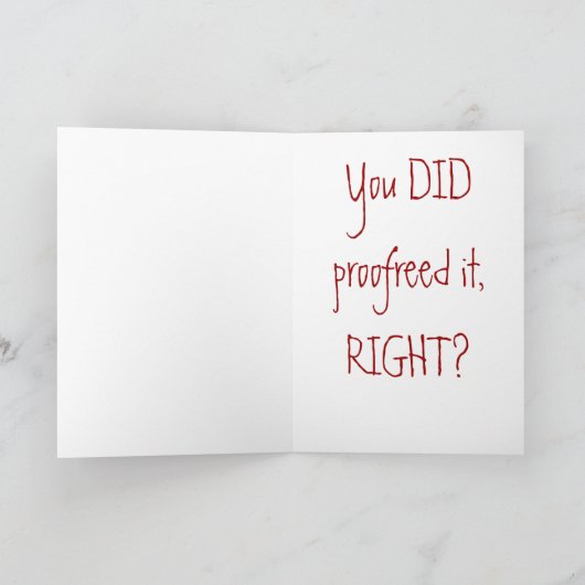 出版物のお祝い! カード (内部)