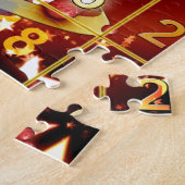 出現のカレンダーのドアの金クリスマス ジグソーパズル (側面)