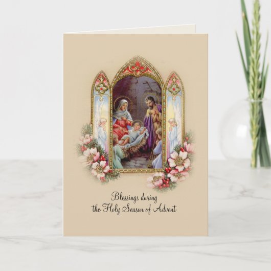 出現のクリスマスのカトリック教のNovena St Andrew カード (正面)