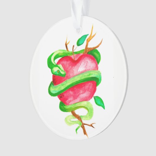 出現のJesseの木のヘビ オーナメント (正面)