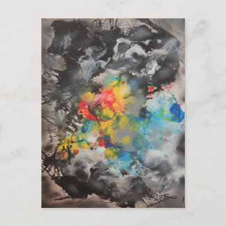 出現 – 抽象芸術バイジーンフォルツミニプリント ポストカード