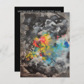 出現 – 抽象芸術バイジーンフォルツミニプリント ポストカード (正面/裏面)