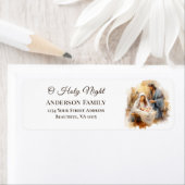 出生とクリスマスカロルO聖なる夜 ラベル (インサイチュ)