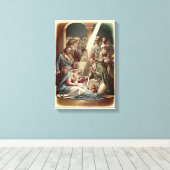 出生とワイズメンズキャンバス印刷 キャンバスプリント (インサイチュ (ウッドフロア))