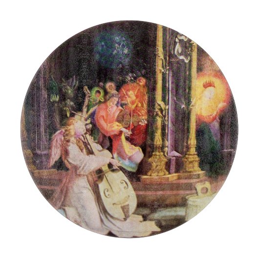 出生と天使 – クリスマスの魔法 カッティングボード (正面)