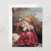 出生と天使 – クリスマスの魔法 シーズンポストカード (正面/裏面)