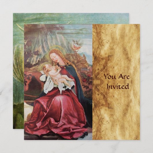 出生と天使 – クリスマスの魔法 招待状 (正面/裏面)