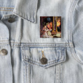 出生と天使 – クリスマスの魔法 缶バッジ (インサイチュ)