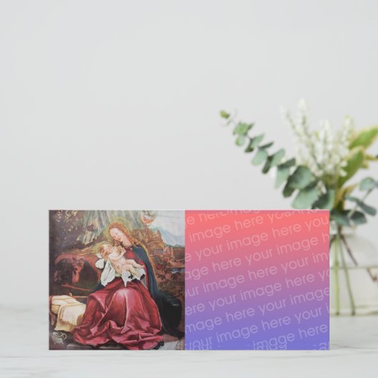 出生と天使 – クリスマスデジタルの魔法 シーズンカード (スタンド正面)