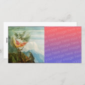 出生と天使 – クリスマスデジタルの魔法 シーズンカード (正面/裏面)