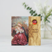 出生と天使 – クリスマスモノグラムの魔法 招待状 (スタンド正面)