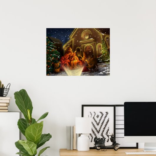 出生と教会 – キリストの誕生 ポスター (ホームオフィス)