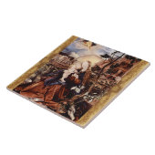 出生と白いユリ – クリスマスの魔法 タイル (側面)