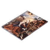 出生と白いユリ – クリスマスの魔法 ノートブック (左側)