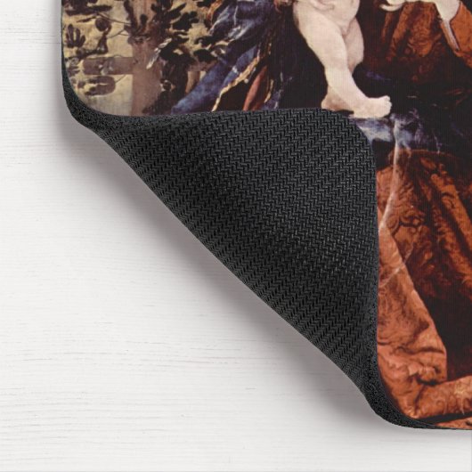 出生と白いユリ – クリスマスの魔法 マウスパッド (コーナー)