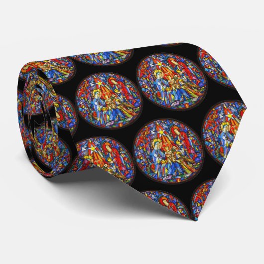 出生によって絵を描かれるステンドグラスのスタイルパターン ネクタイ (ロール)