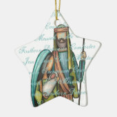 出生のクリスマスのオーナメント セラミックオーナメント (左)