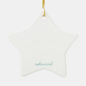 出生のクリスマスのオーナメント セラミックオーナメント (裏面)