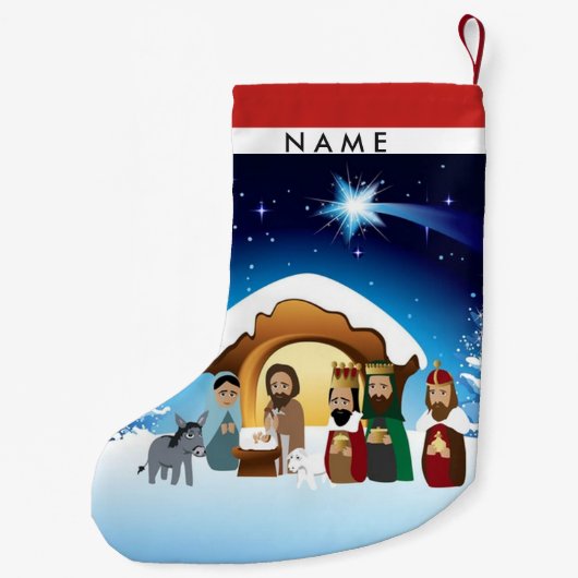 出生のクリスマスのストッキング スモールクリスマスストッキング (裏面)