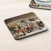 出生のクリスマスシーン設定 コースター (左側)