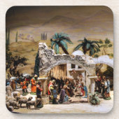 出生のクリスマスシーン設定 コースター (正面)