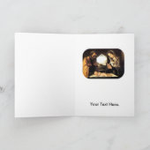 出生のクリスマスシーン-聖家族、コスタ シーズンカード (内部)