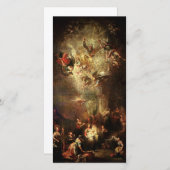 出生のクリスマスプレゼント シーズンカード (正面/裏面)