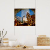 出生のクリスマスプレゼント ポスター (キッチン)