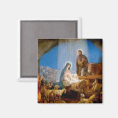 出生のクリスマスプレゼント マグネット (正面/裏面)